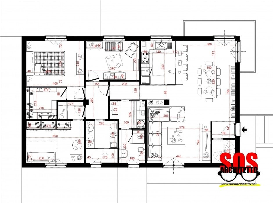 Lavoro architetto da casa Architetto progetto casa